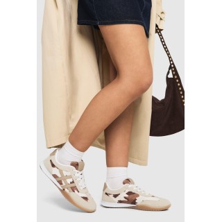 Kontrast-Sneaker Mit Gummi-Sohle - Beige - 37, Beige