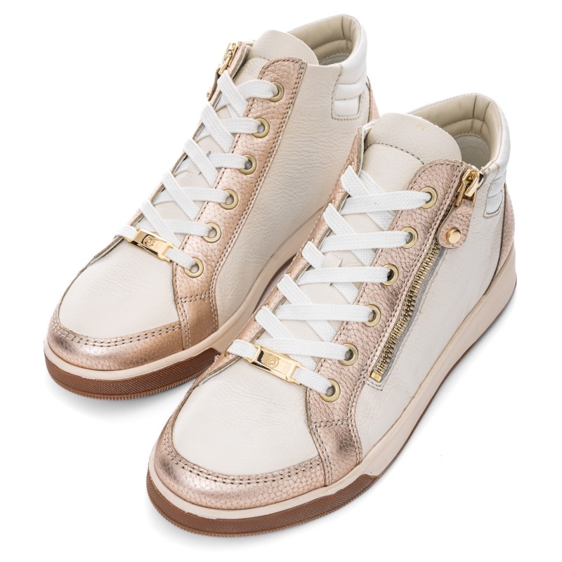 Ara Sneaker "ROM", High Top Sneaker, Schnürboots mit Reißverschluss
