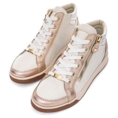 Ara Sneaker "ROM", High Top Sneaker, Schnürboots mit Reißverschluss
