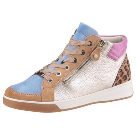 Ara Sneaker "ROM", High Top Sneaker, Schnürboots mit Reißverschluss