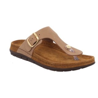 Rohde Zehentrenner "Rodigo-D", Keilabsatz, Sommerschuh, Schlappen, Hausschuh mit Schnallenverschluss