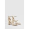 Riemchensandalen Mit Blockabsatz - Gold - 41, Gold