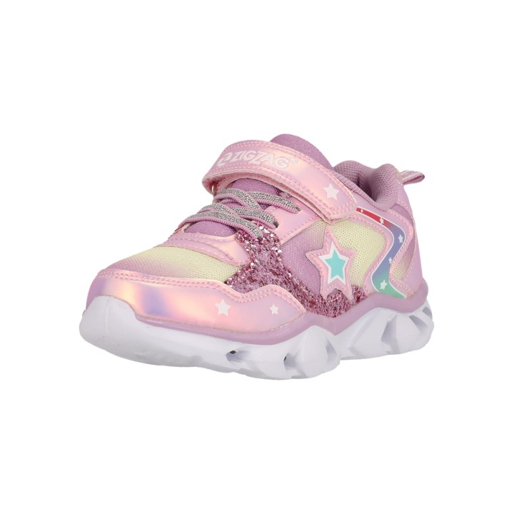 ZIGZAG Sneaker "Saserta", im stylischen Metallic-Design mit aufleuchtender Sohle