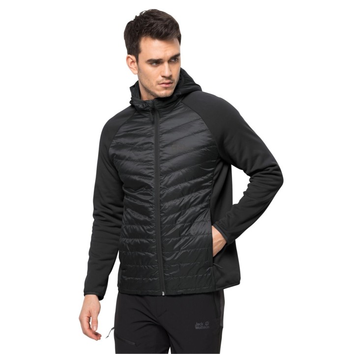 Jack Wolfskin Routeburn Pro Hybrid Men Übergangsjacke Herren M black black