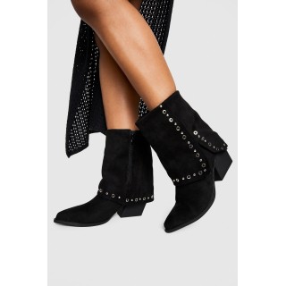 Westernstiefel Mit Nieten - Black - 38, Black