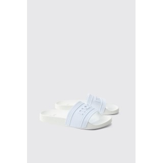 Slides mit Man-Logo - Weiß - 41, Weiß