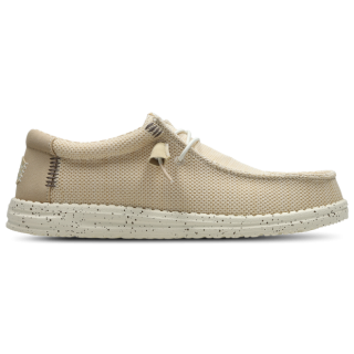 HEYDUDE Wally Stretch Sox Herren Schuhe - Beige - Größe: 40 - Canvas - Foot Locker