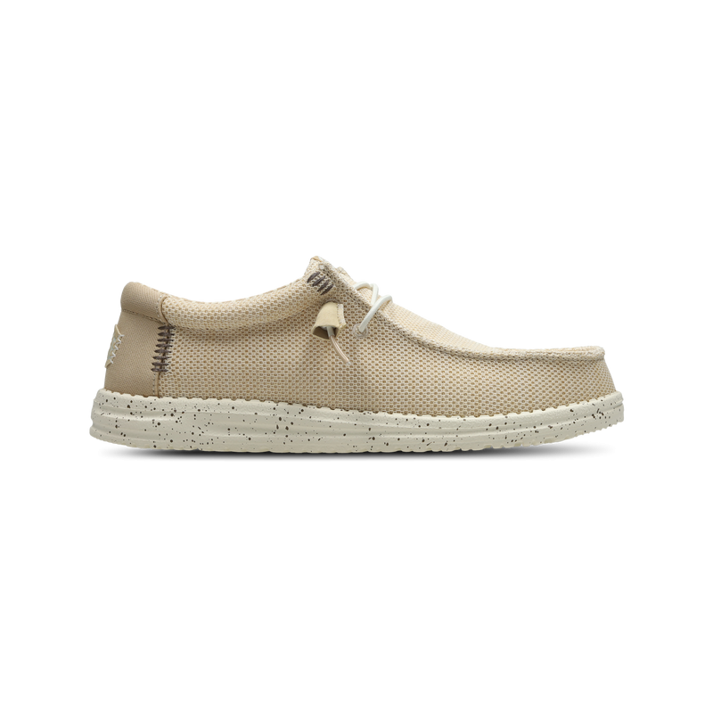 HEYDUDE Wally Stretch Sox Herren Schuhe - Beige - Größe: 40 - Canvas - Foot Locker