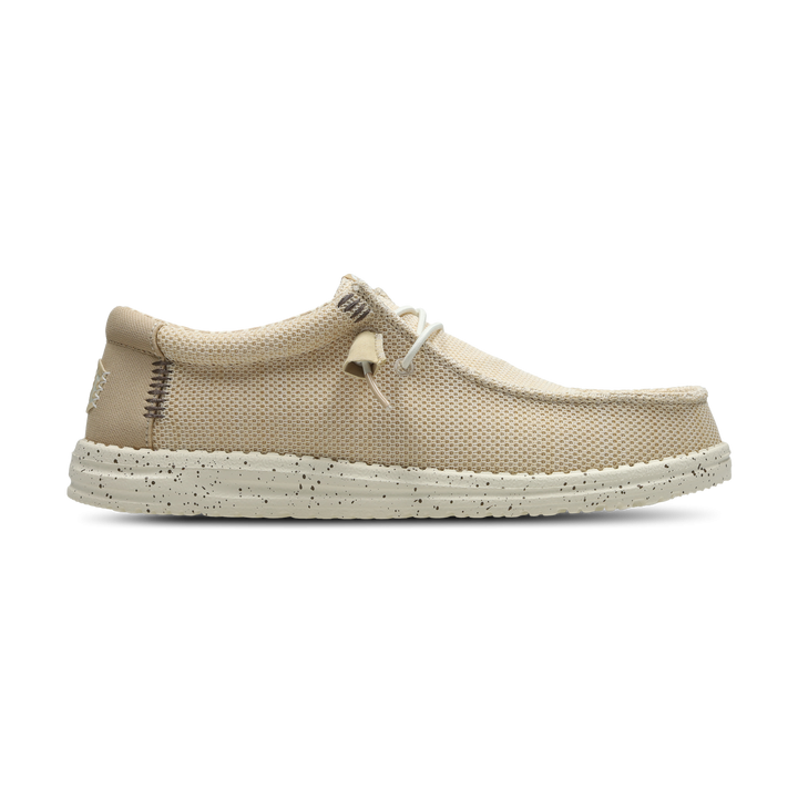 HEYDUDE Wally Stretch Sox Herren Schuhe - Beige - Größe: 40 - Canvas - Foot Locker