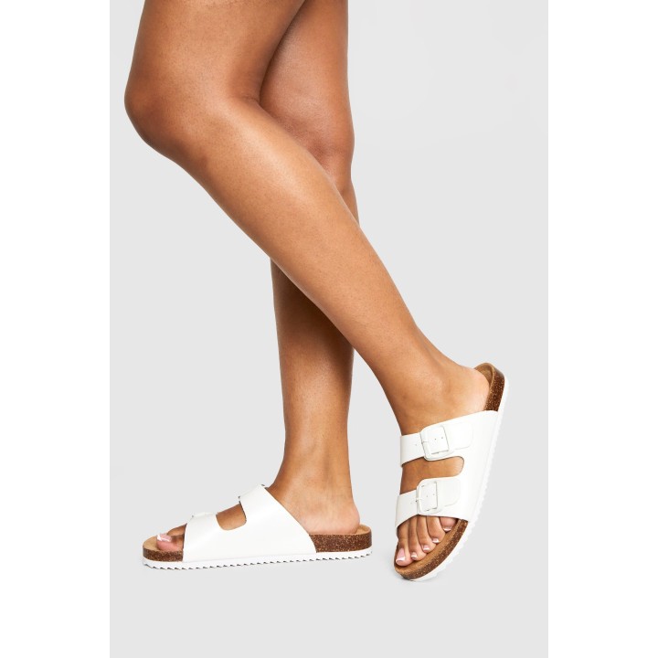 Sandalen Mit Doppelten Riemchen - White - 38, White