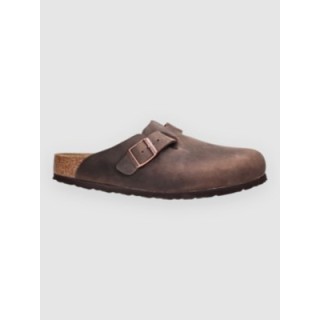 Birkenstock Boston Natural Leather Oiled Sandalen habana