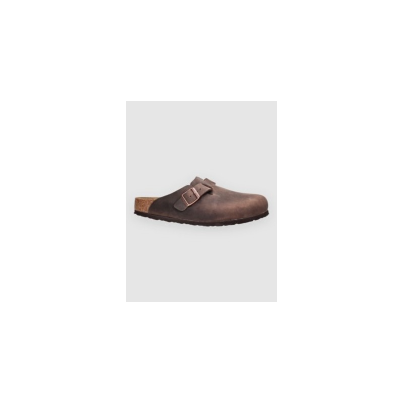 Birkenstock Boston Natural Leather Oiled Sandalen habana