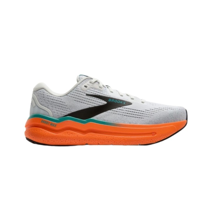 Brooks Ghost Max 2 Weiß Orange SS25 Turnschuhe, Größe 41 - EUR