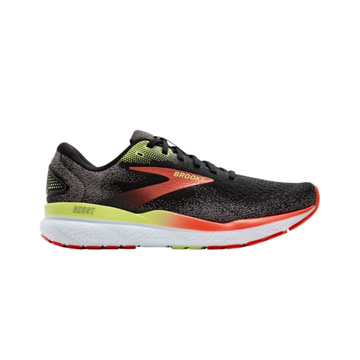 Brooks Ghost 16 Schuhe Schwarz Orange SS25, Größe 41 - EUR