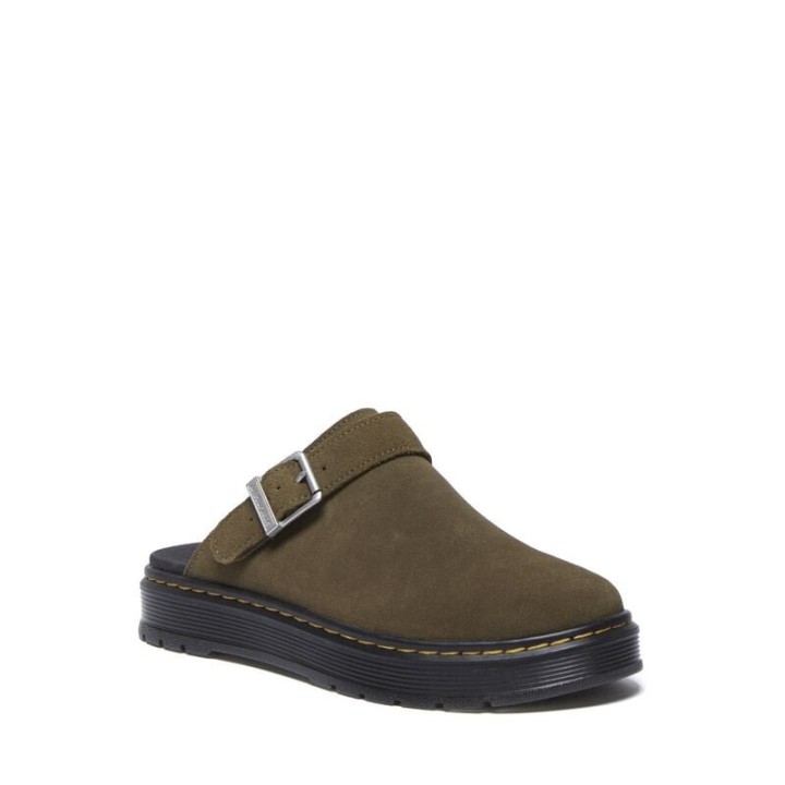 Dr. Martens Sandale - Brookline Mule DMs Olive Bronx Suede - EU36 bis EU46 - Größe EU36 - oliv