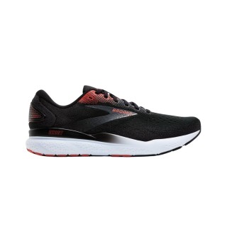 Brooks Ghost 16 Schwarz Rot SS25, Größe 42 - EUR