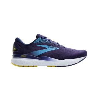 Brooks Ghost 16 Schuhe Blau Gelb SS25, Größe 41 - EUR