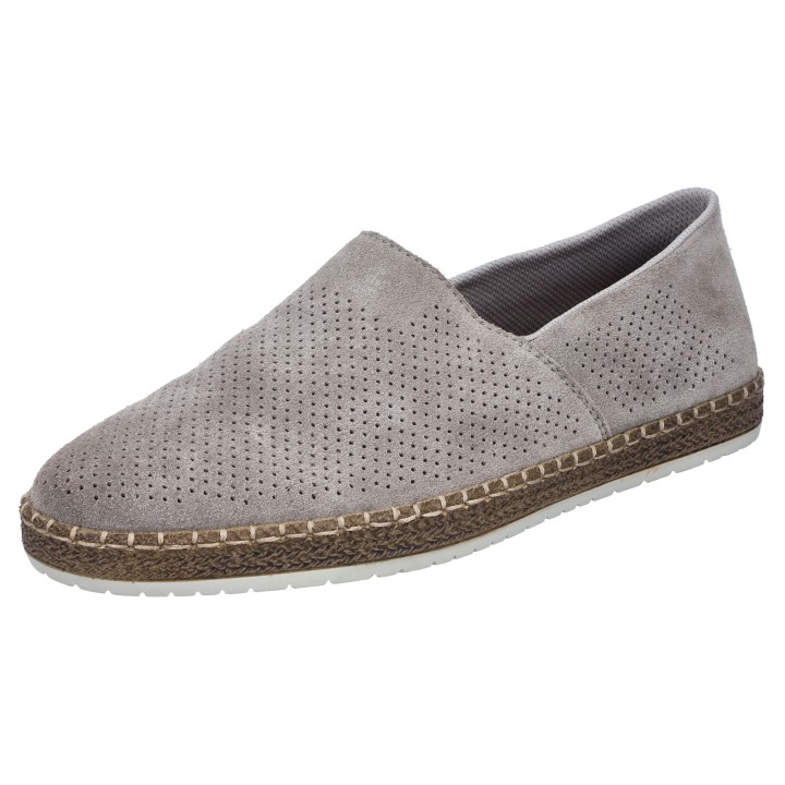 Rieker Slipper, Schlupfschuh, Casual-Slipper, Mokassin mit Perforation