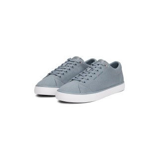 Tommy Hilfiger Sneaker "TH HI VULC LOW CORE CANVAS", Freizeitschuh, Halbschuh, Schnürer mit weich gepolstertem Schaftrand