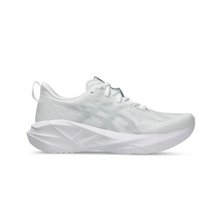 Asics Novablast 5 Weiß Grau SS25 Damen Laufschuhe, Größe 39 - EUR