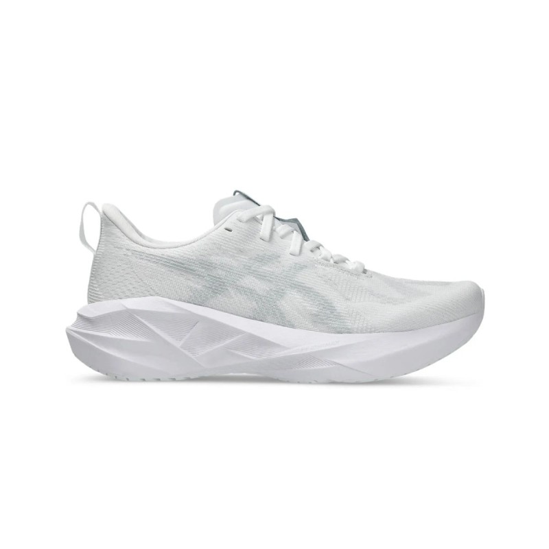 Asics Novablast 5 Weiß Grau SS25 Damen Laufschuhe, Größe 39 - EUR