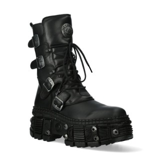 New Rock - Gothic Stiefel - M-WALL373-S11 - EU41 bis EU47 - für Männer - Größe EU41 - schwarz