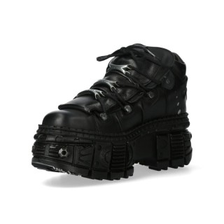 New Rock - Gothic Schnürschuh - M-WALL106-S25 - EU41 bis EU46 - für Männer - Größe EU41 - schwarz