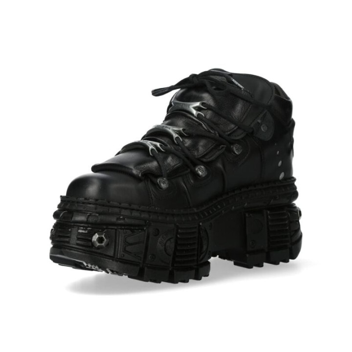 New Rock - Gothic Schnürschuh - M-WALL106-S25 - EU41 bis EU46 - für Männer - Größe EU41 - schwarz