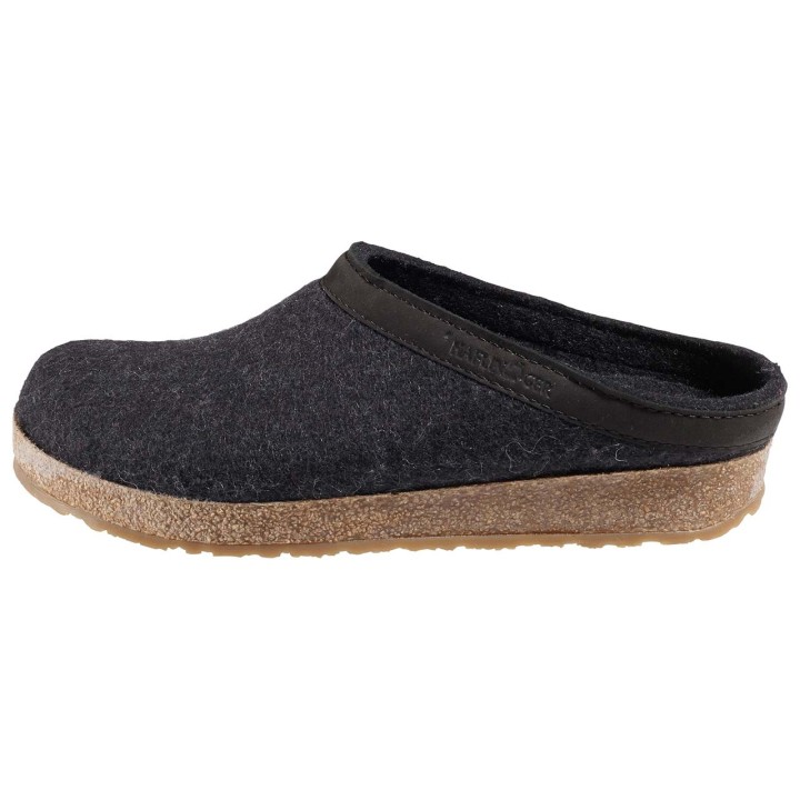 Haflinger Hausschuhe "Torben" graphit, Gr. 46