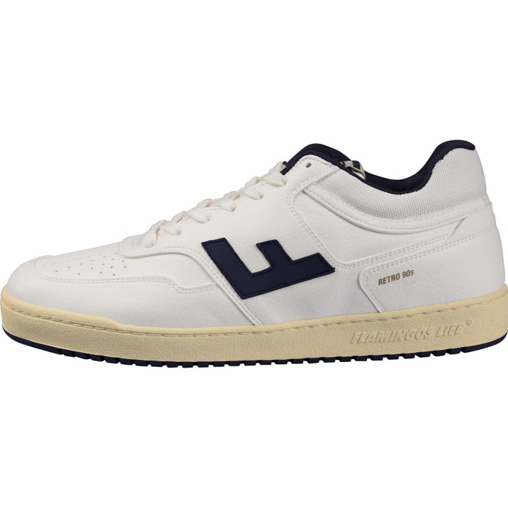 FLAMINGOS LIFE Sneaker 'RETRO 90s', white vanilla navy, Gr. 43