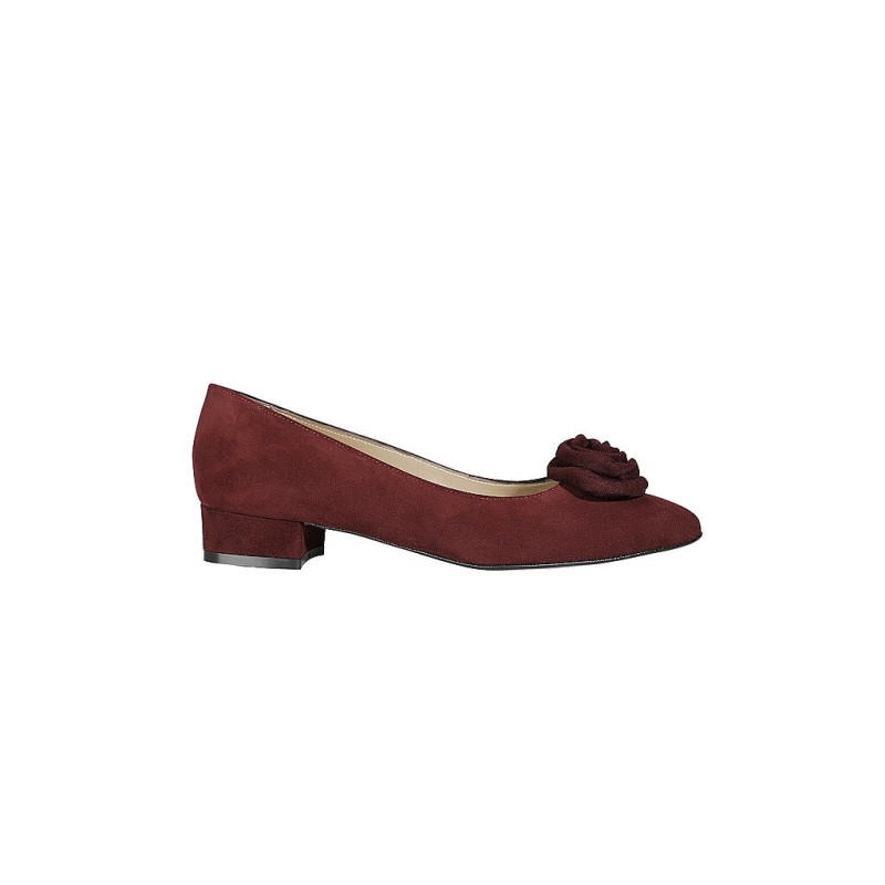 DIRNDL & BUA Trachtenschuhe - Ballerina rot | 37