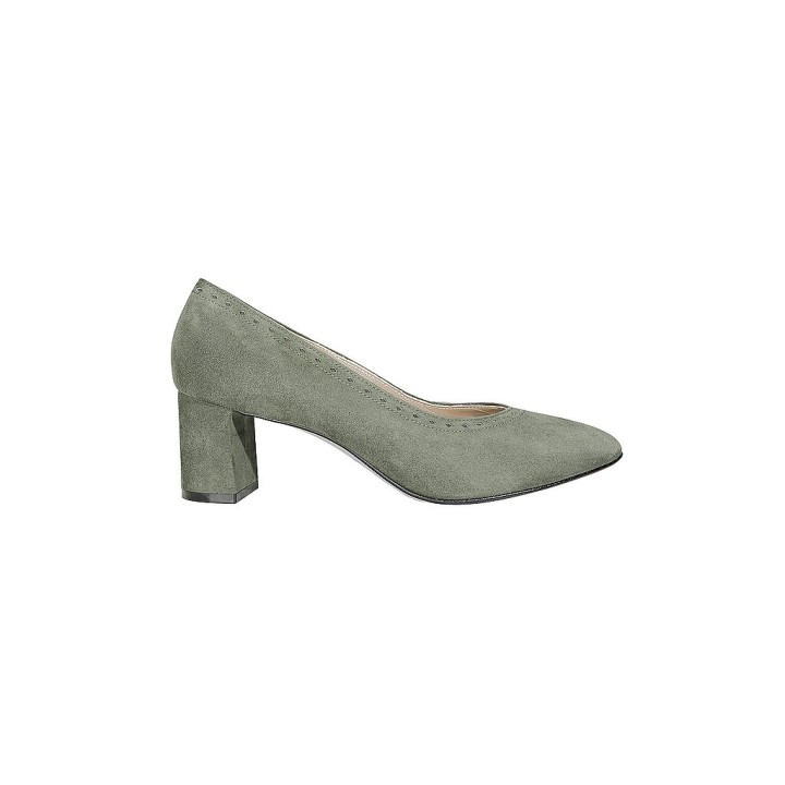 DIRNDL & BUA Trachtenschuhe - Pumps grün | 40