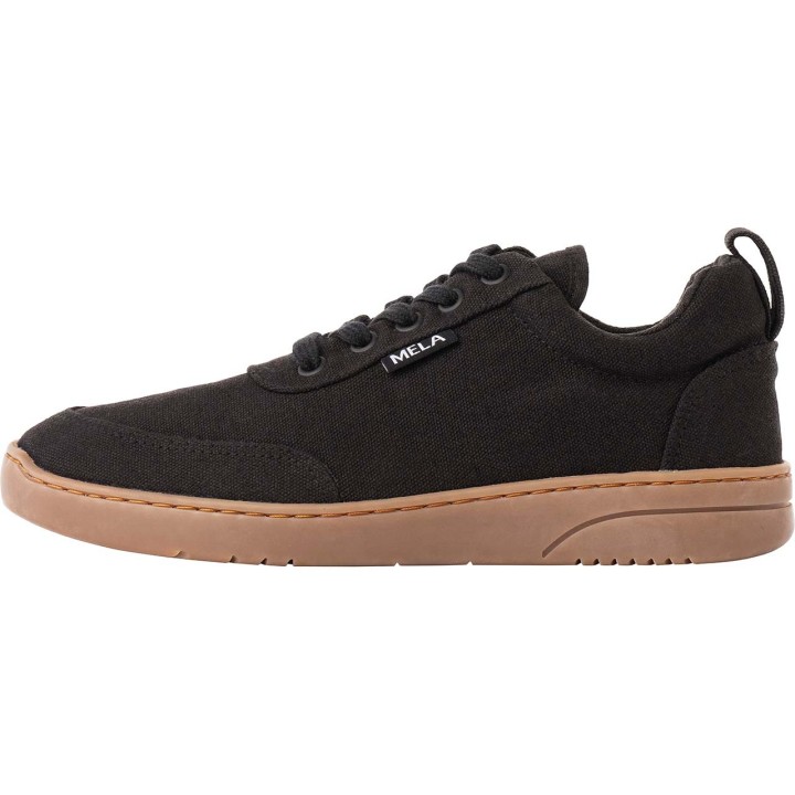 MELA Bio-Damen-Sneaker 'YALA', schwarz/gum, Gr. 39