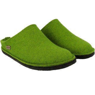 Haflinger Hausschuhe "Flair Soft" grün, Gr. 40