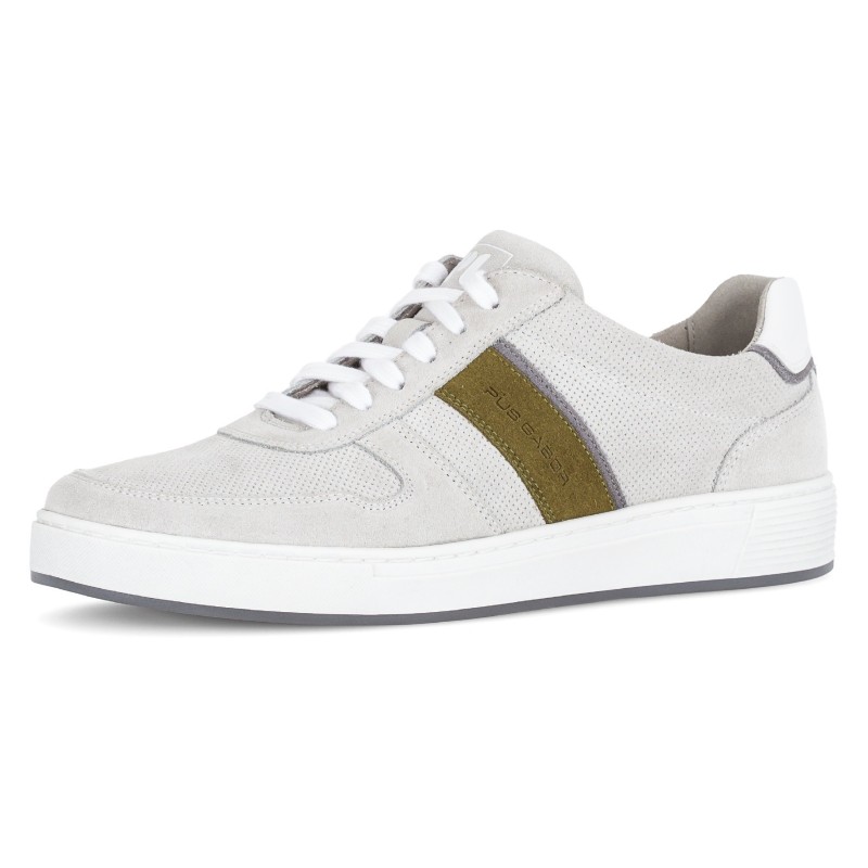 Pius Gabor Sneaker, Freizeitschuh, Halbschuh, Schnürer mit Kontrastbesätze, Weite G