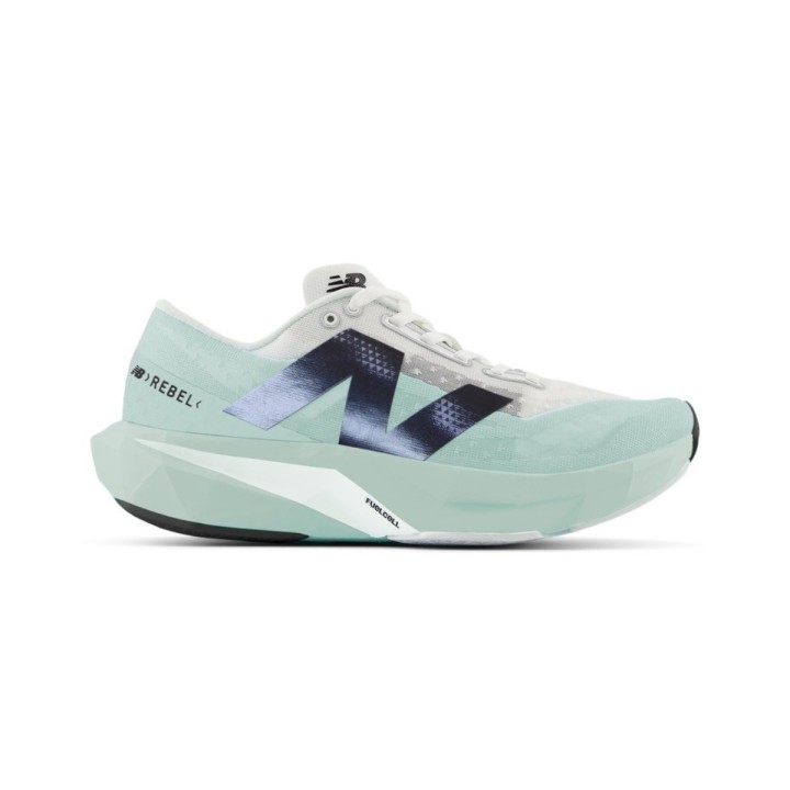 New Balance FuelCell Rebel v4 Schuhe Grün Weiß SS25, Größe 40 - EUR