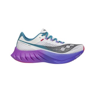 Saucony Endorphin Pro 4 Schuhe Weiß Lila SS25 Damen, Größe 38 - EUR