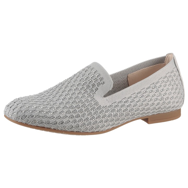 Gabor Slipper, Blockabsatz, Loafer, Bequemschuh mit funkelnden Strass-Steinen