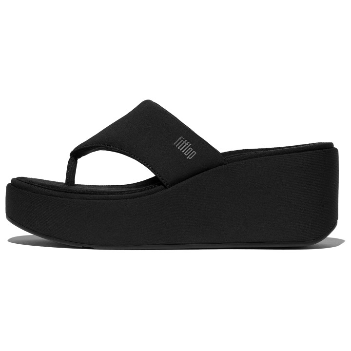 Fitflop Zehentrenner "PLATFFORMS WEDGE", Keilsandale, Plateauschuh mit gepaddeter Bandage