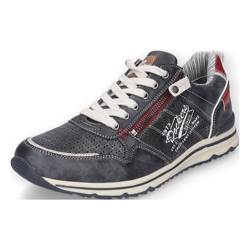 Dockers by Gerli Sneaker - Zip Sneaker Low - EU41 bis EU44 - für Männer - Größe EU41 - navy