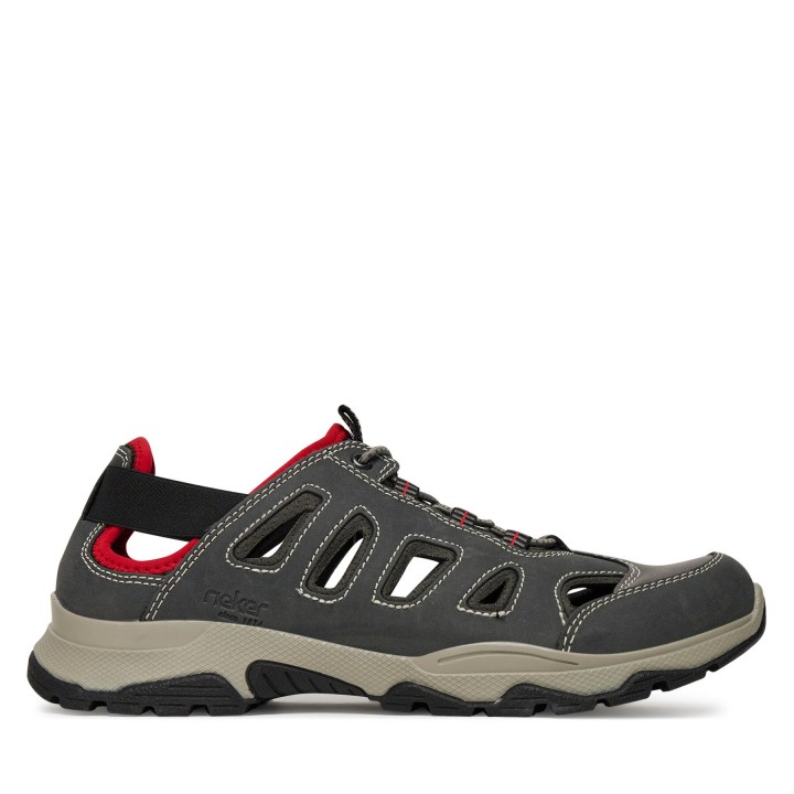 Halbschuhe Rieker B8366-45 Grau