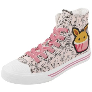 Pokémon - Gaming Sneaker high - Evoli - Cupcake - EU37 bis EU42 - für Damen - Größe EU37 - rosa/weiß  - EMP exklusives Mercha