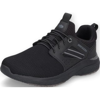 Dockers by Gerli Sneaker - Mesh Sneaker Black - EU41 bis EU47 - für Männer - Größe EU41 - schwarz