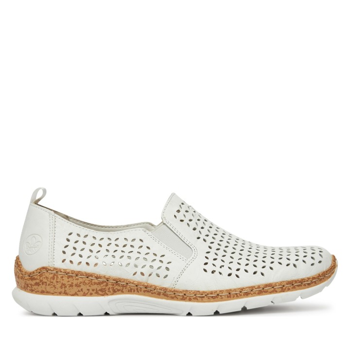 Halbschuhe Rieker N4251-80 Weiß