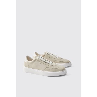 Sneaker mit Wildleder-Einsatz - Grau - 41, Grau