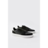 Schwarze Kontrast-Sneaker - 41, Schwarz