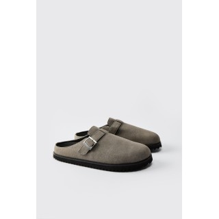 Mules mit Schnallen-Detail - Grau - 41, Grau