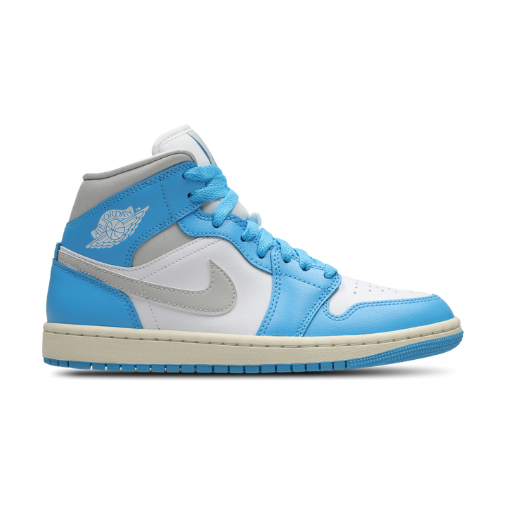 Jordan 1 Mid Damen Schuhe - Grau - Größe: 36 - Polyester - Foot Locker