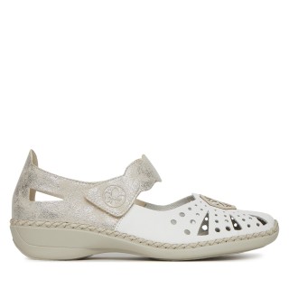 Halbschuhe Rieker 41368-80 Weiß