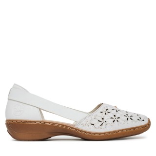 Halbschuhe Rieker 41356-80 Weiß